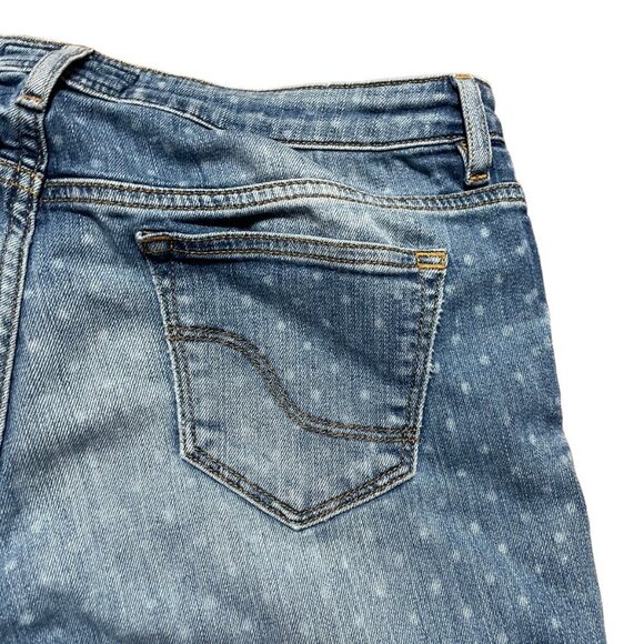 Fat Face Polka Dot Denim Jean Shorts Medium Wash Women's Size 12 Twee Y2K - Picture 10 of 13